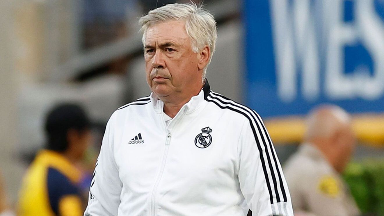Carlo Ancelotti durante la pretemporada