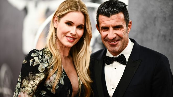 Luis Figo y Helena Svedin