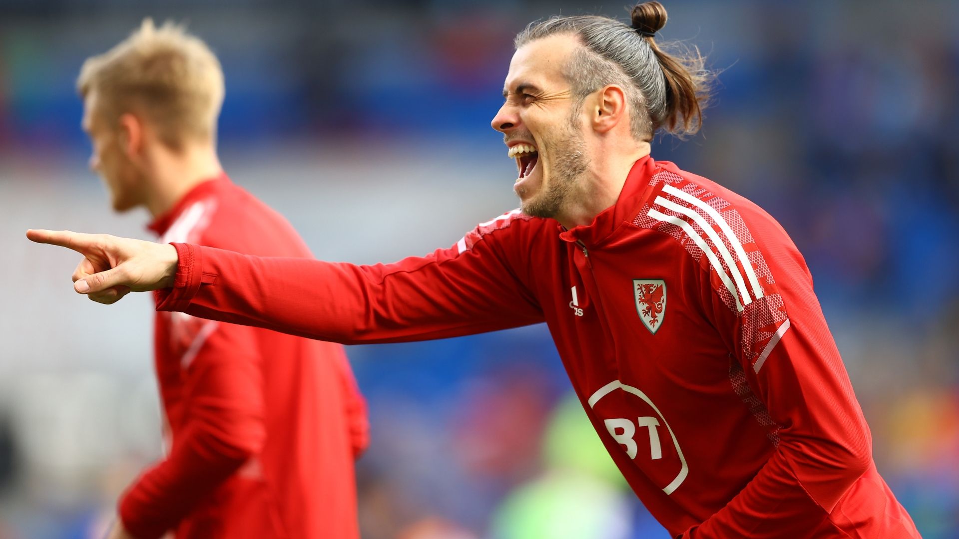 Gareth Bale con la Selección de Gales