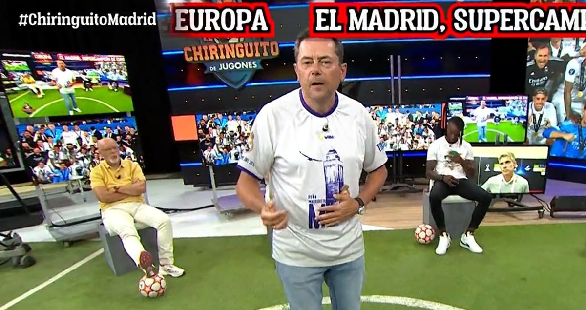 Tomás Roncero durante 'El Chiringuito' define a Laporta