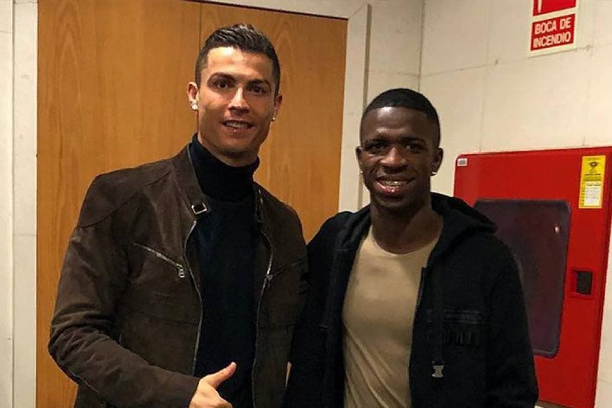 Vinicius Jr y Cristiano Ronaldo
