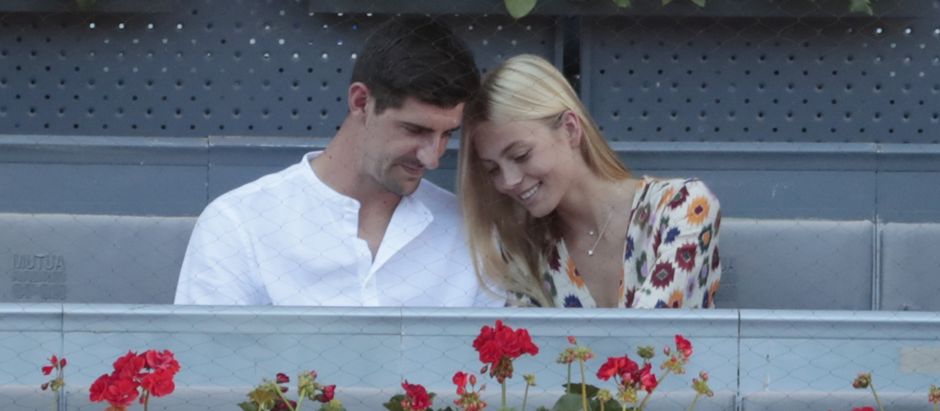 Thibaut Courtois y Mishel Gerzig