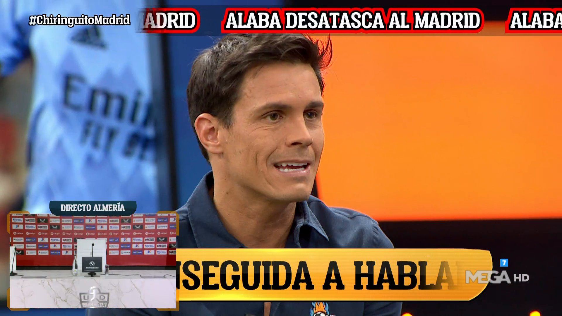 Edu Aguirre durante el programa de ayer de 'El Chiringuito'