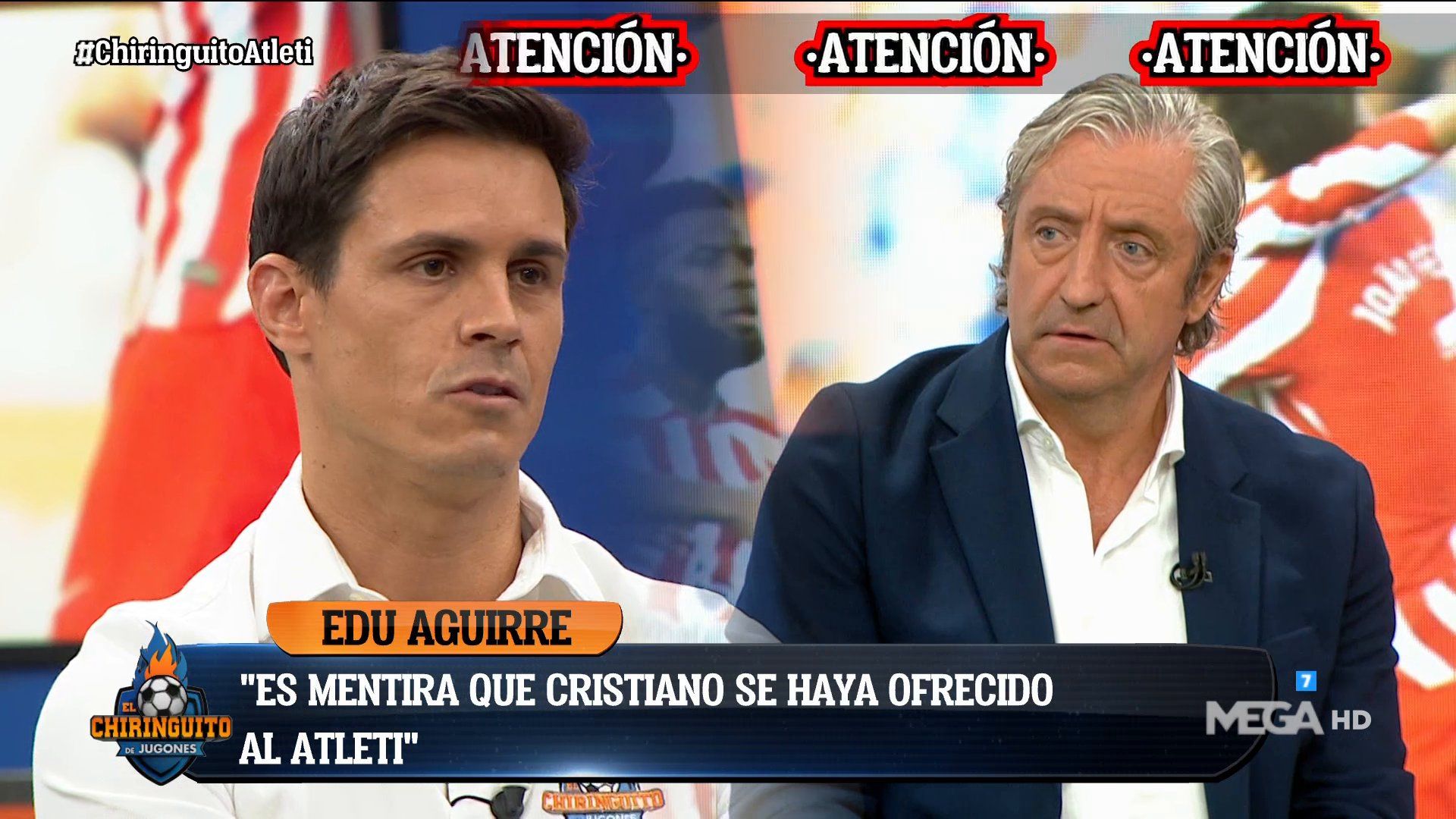 Edu Aguirre durante el programa de ayer de 'El Chiringuito'