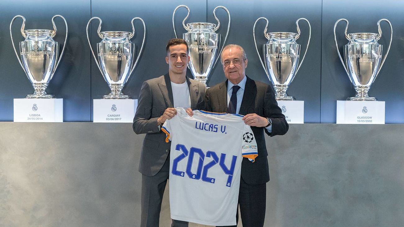 Lucas Vázquez renovó el año pasado hasta 2024 con el Real Madrid