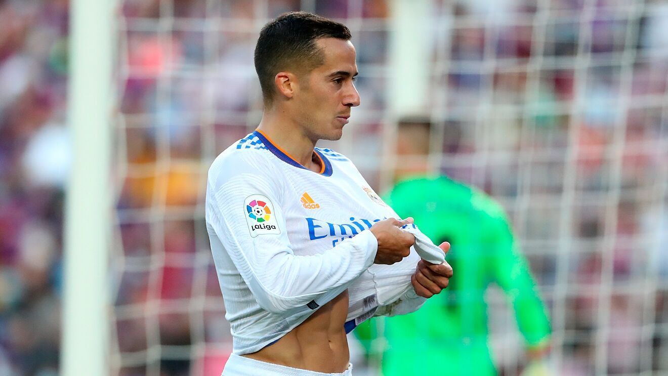 Lucas Vázquez en un partido con el Real Madrid