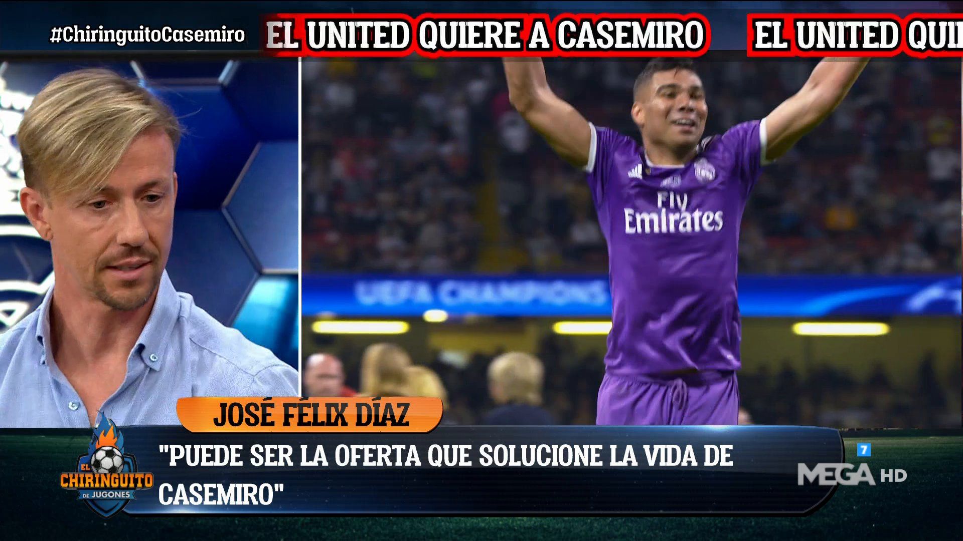 Guti habló sobre la situación de Casemiro en 'El Chiringuito'