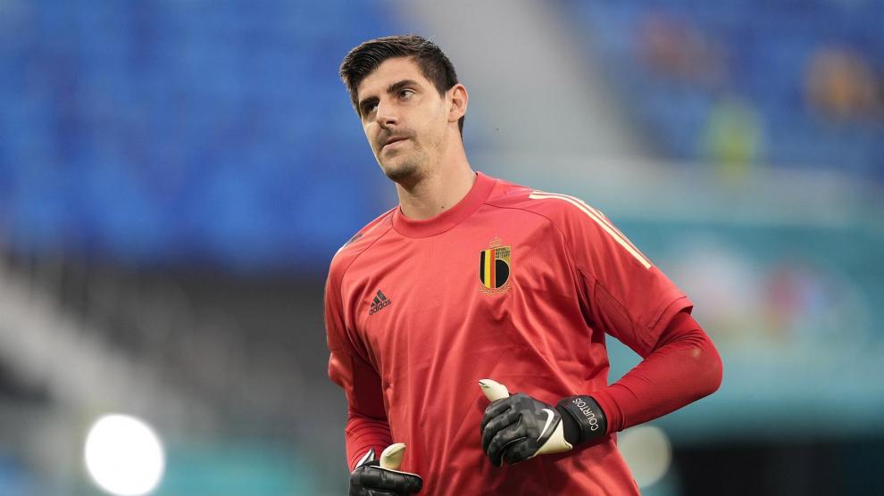 Thibaut Courtois con la Selección de Bélgica
