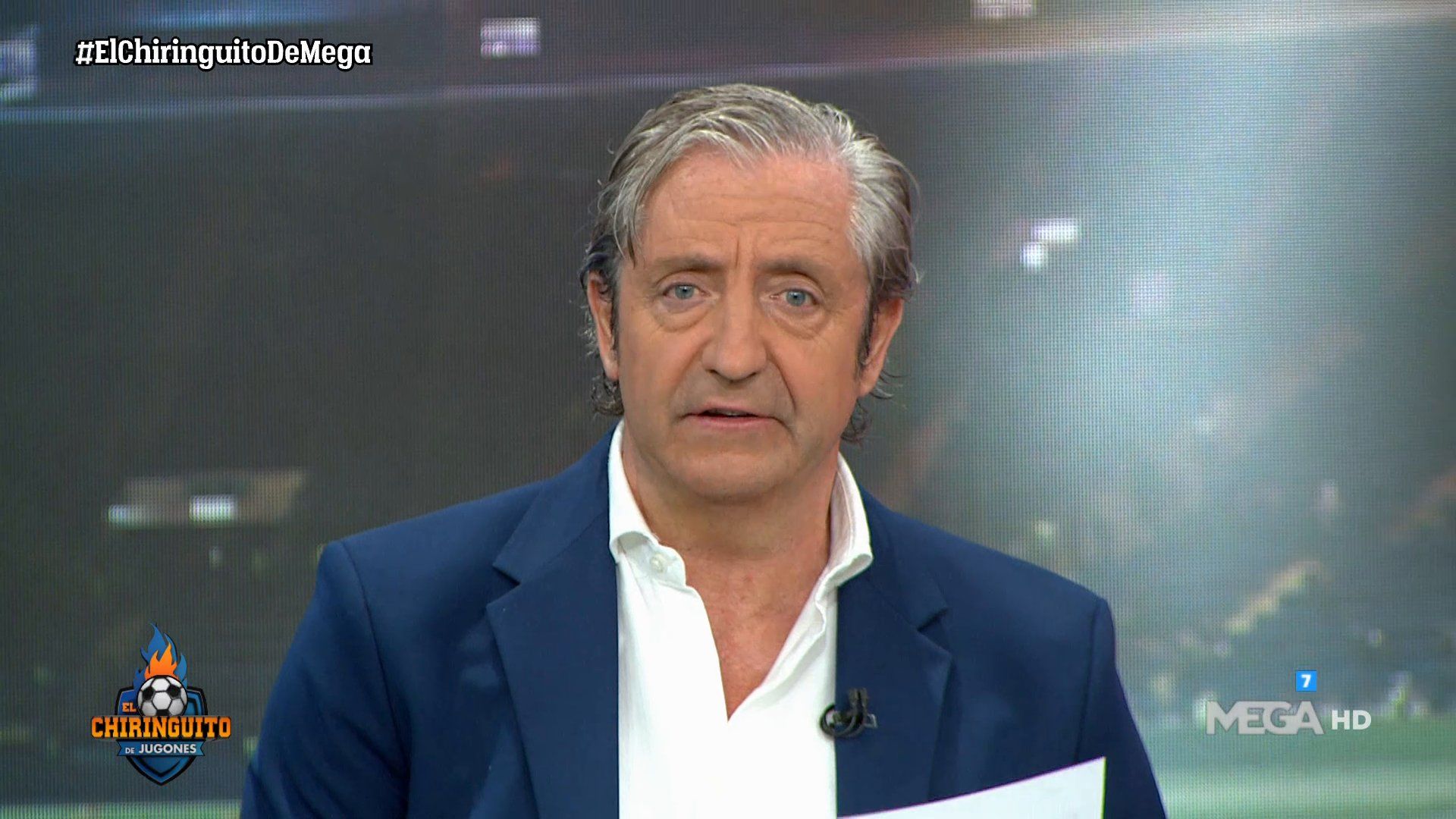 Josep Pedrerol durante el programa de 'El Chiringuito'