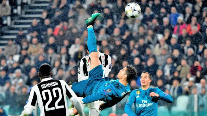 Cristiano Ronaldo en la famosa chilena ante la Juventus de Turín