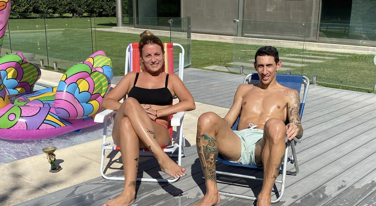 Jorgelina y Ángel Di María