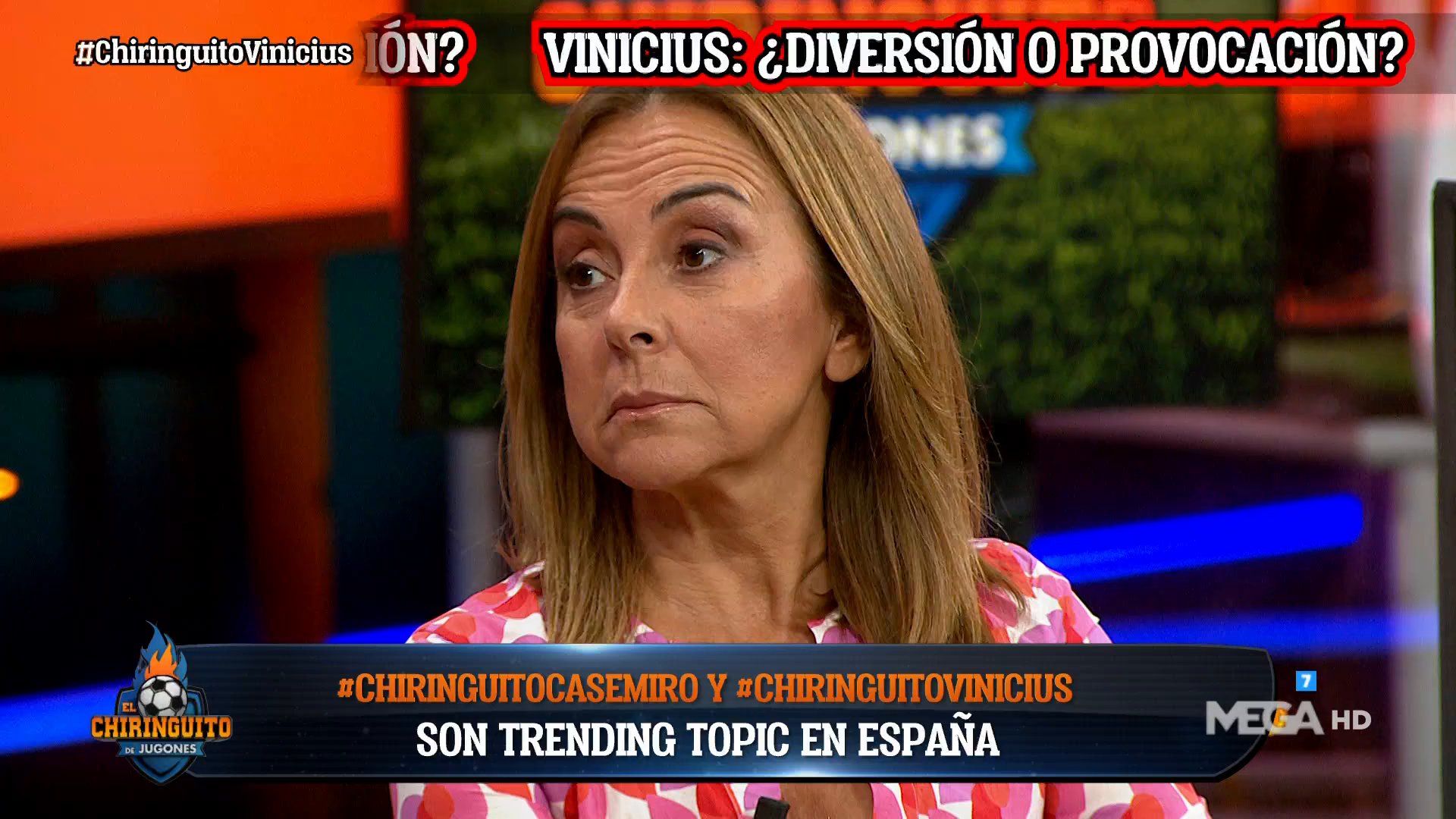 Carme Barceló durante 'El Chiringuito'
