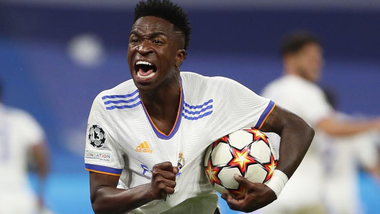VInicius celebrando un gol en la pasada edición de la Champions