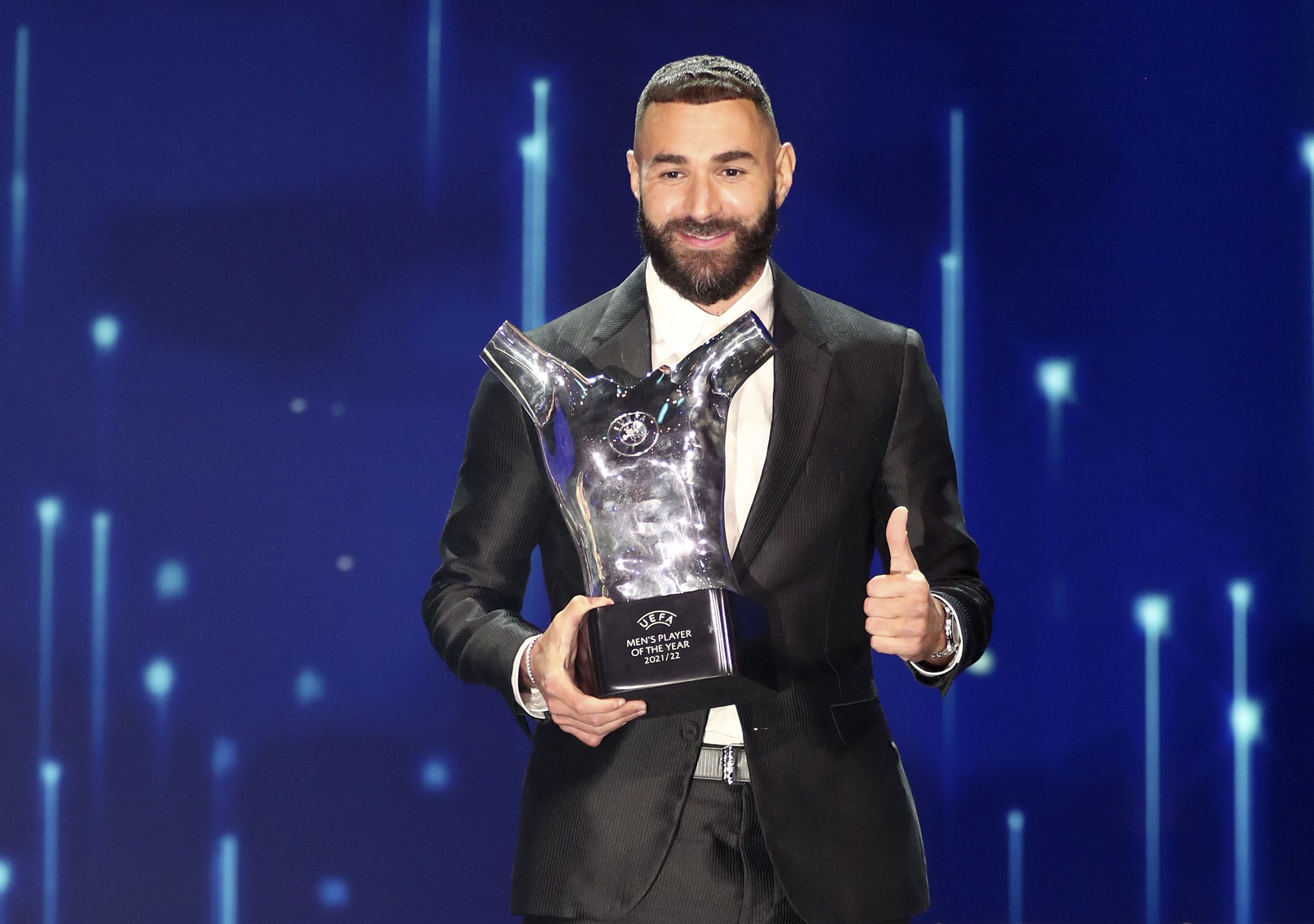 Karim Benzema ganó el pasado jueves el trofeo a Mejor Jugador de Europa