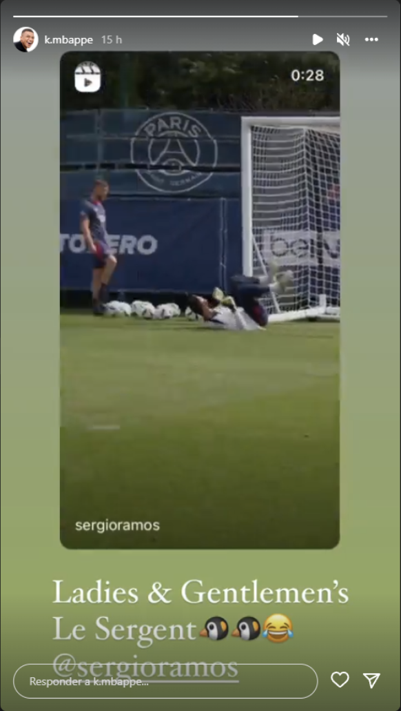 El mensaje de Mbappé a Sergio Ramos El mensaje de Mbappé a Sergio Ramos