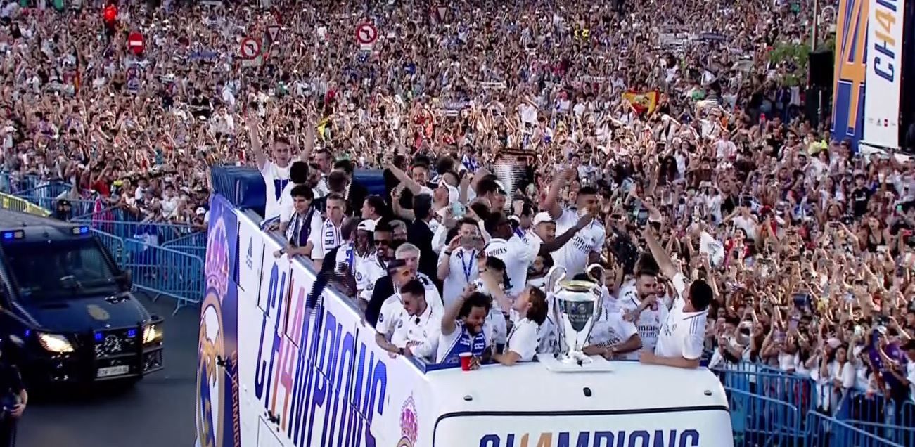 El autobús del Real Madrid es símbolo de numerosos éxitos