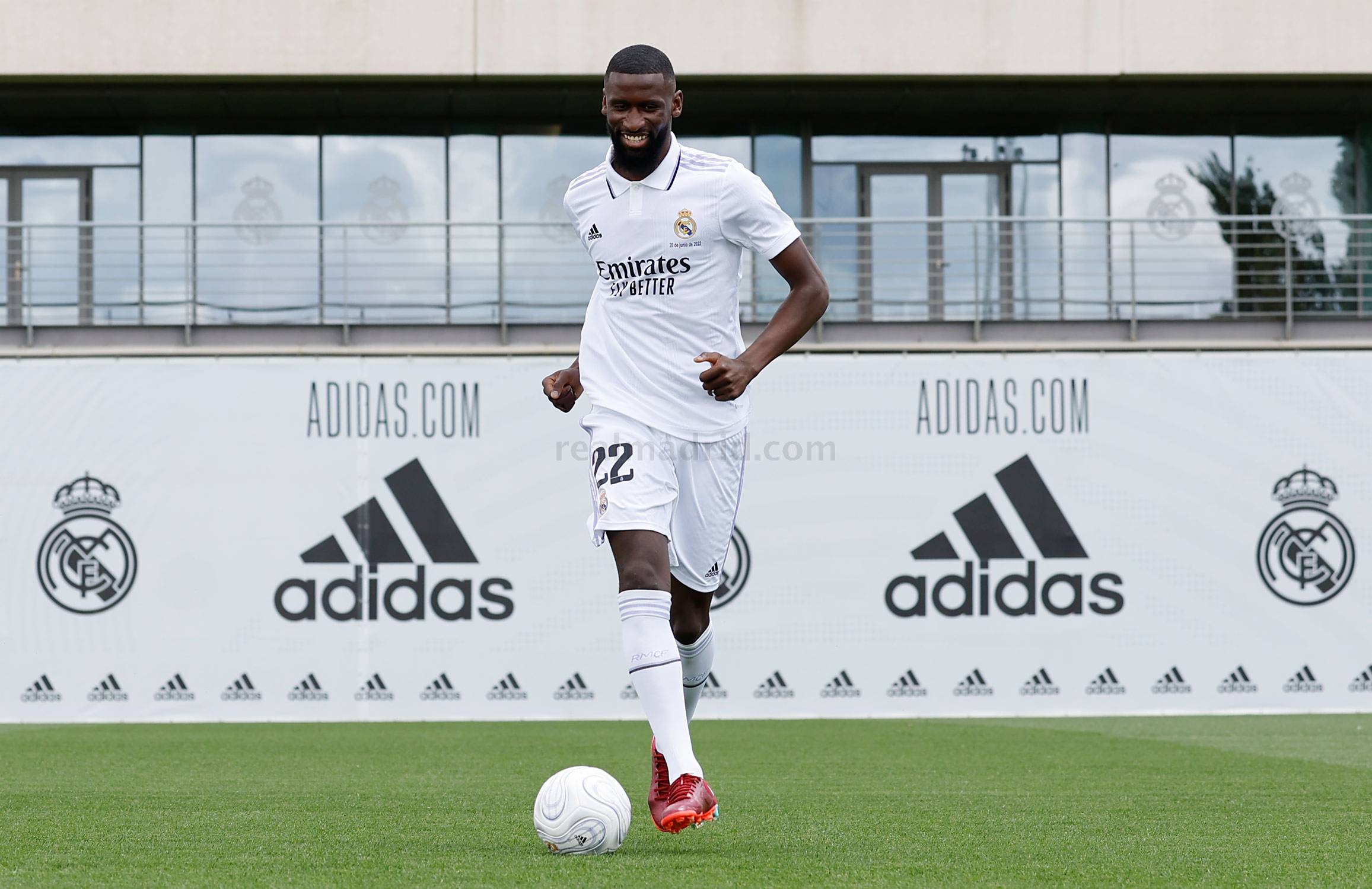 Antonio Rüdiger, en su presentación como nuevo jugador blanco