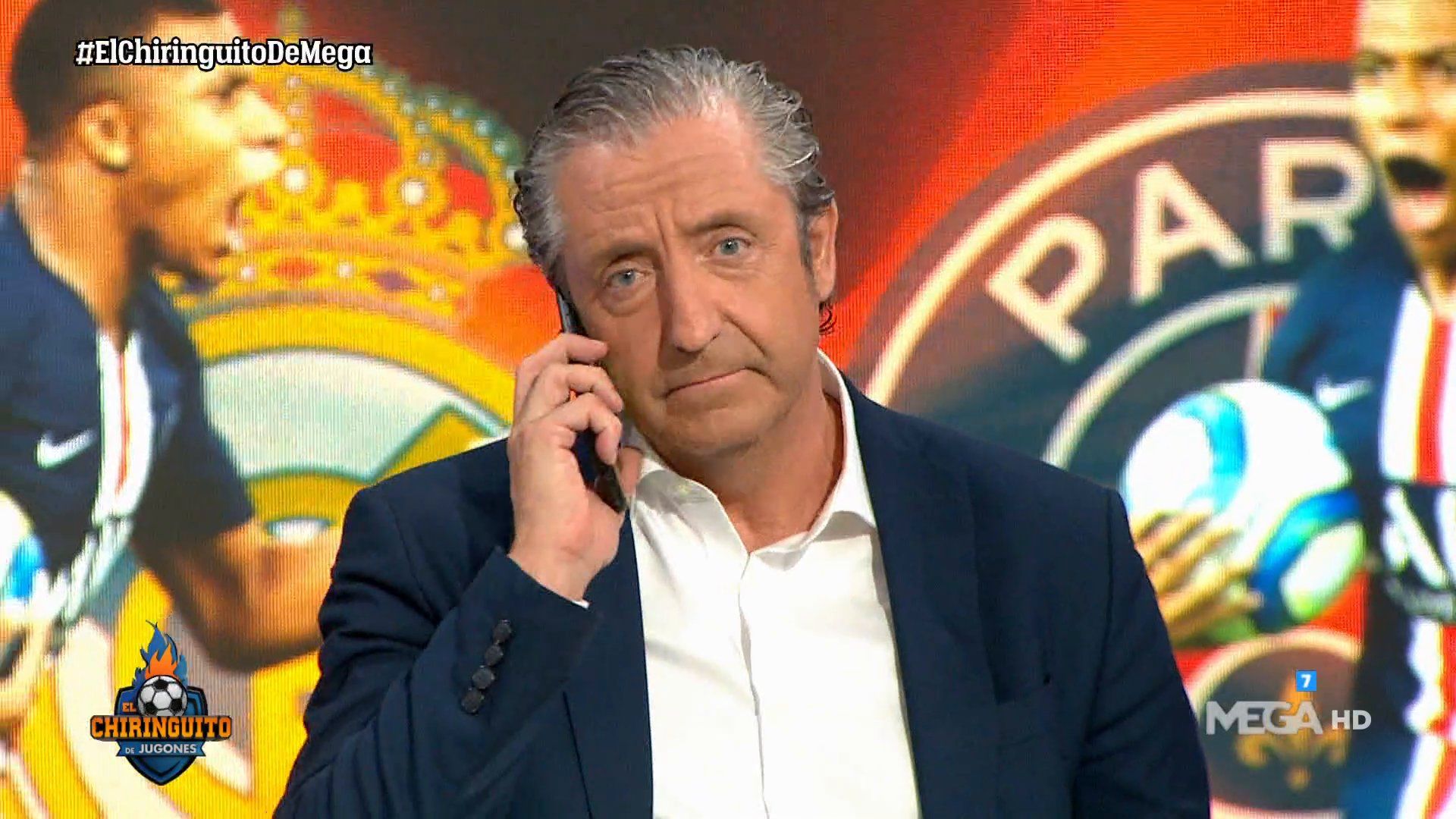 Josep Pedrerol durante 'El Chiringuito'