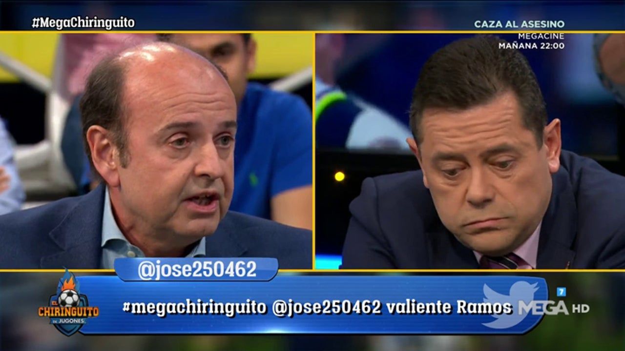Juanma Rodríguez y Tomás Roncero en 'El Chiringuito'