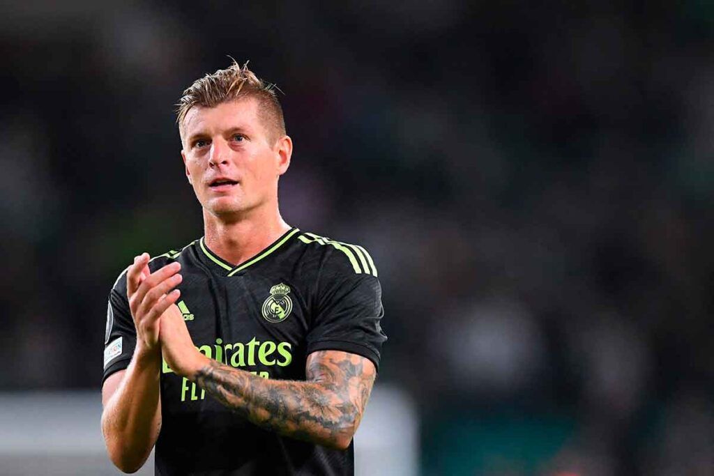 Toni Kroos en el partido frente al Celtic de Glasgow