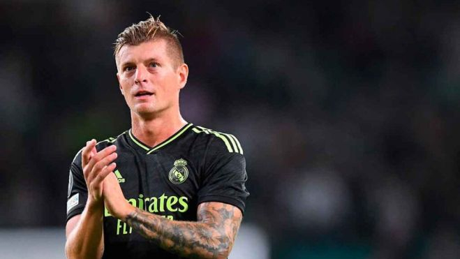 Toni Kroos en el partido frente al Celtic de Glasgow