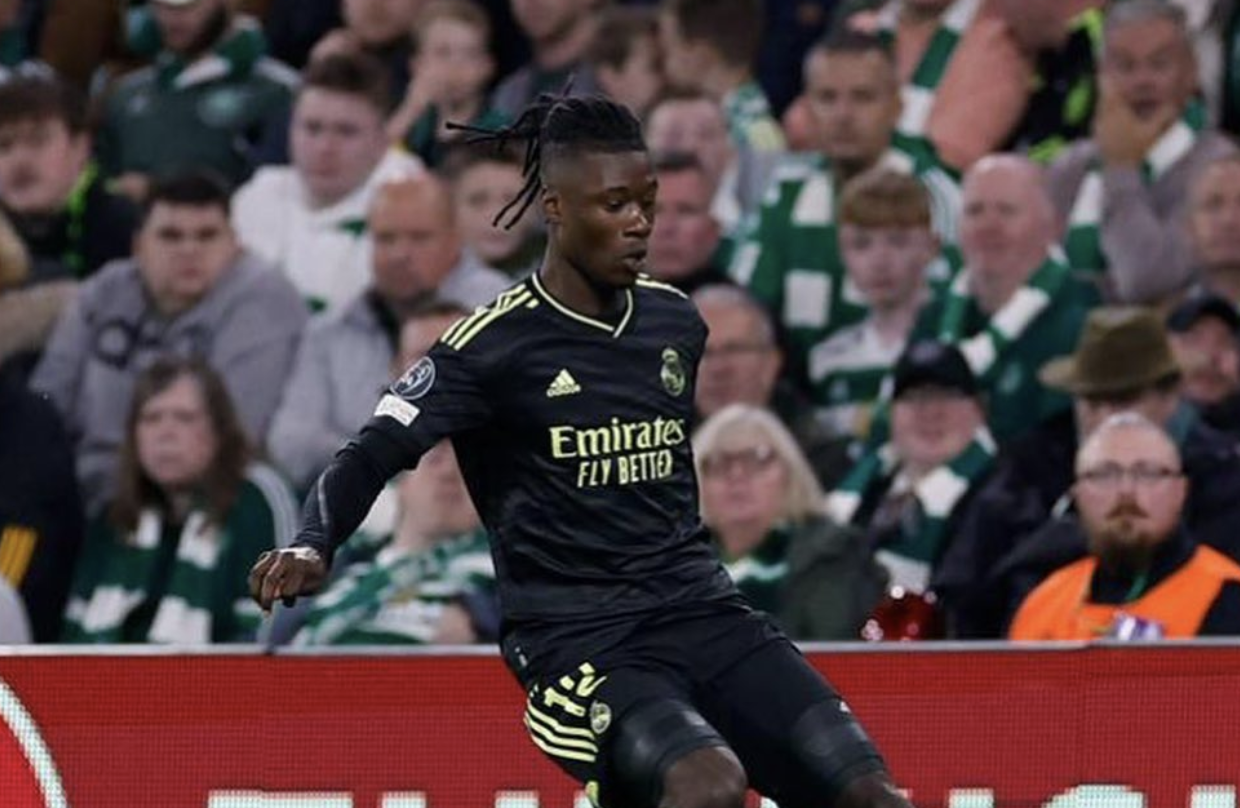 Eduardo Camavinga en el partido del martes frente al Celtic