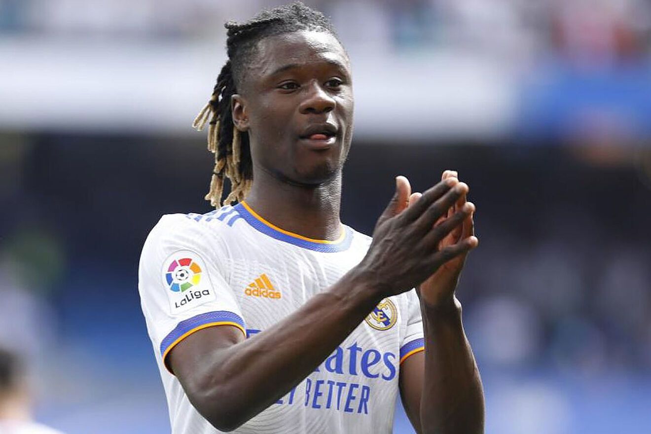 Eduardo Camavinga, en un partido en el Santiago Bernabéu