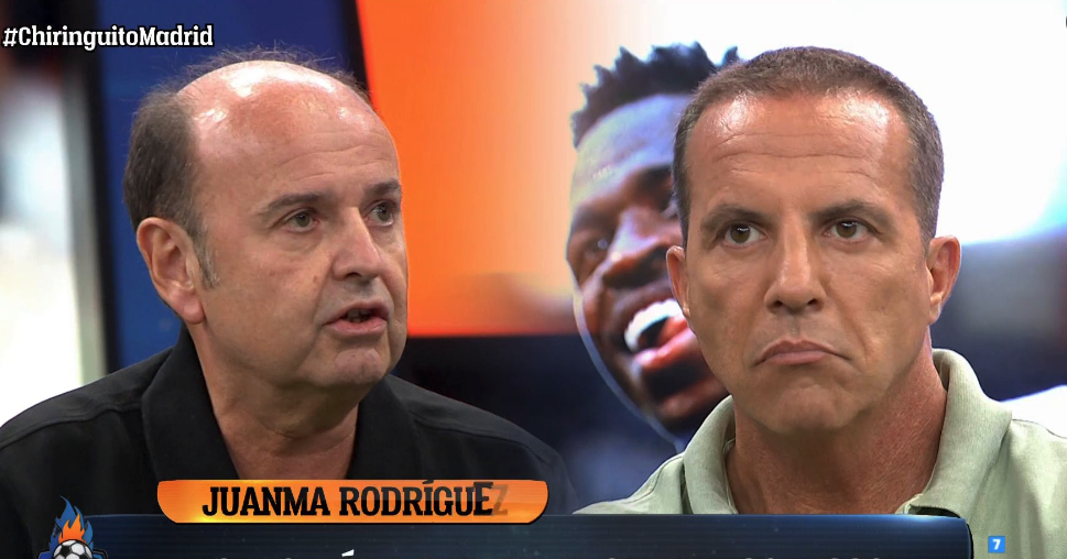 Juanma Rodríguez y Cristóbal Soria en 'El Chiringuito' de ayer