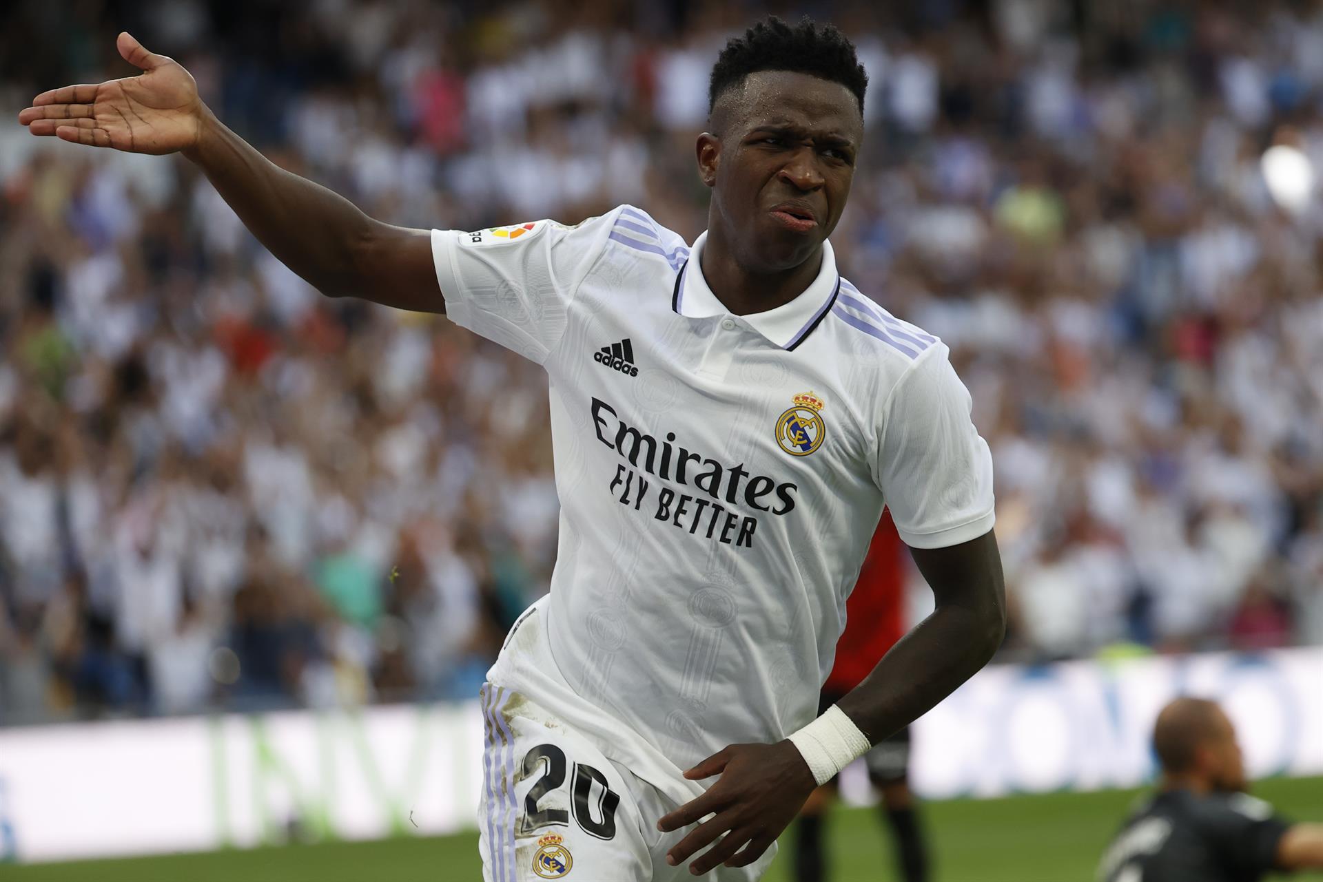 Vinicius Jr. celebra su gol al Mallorca