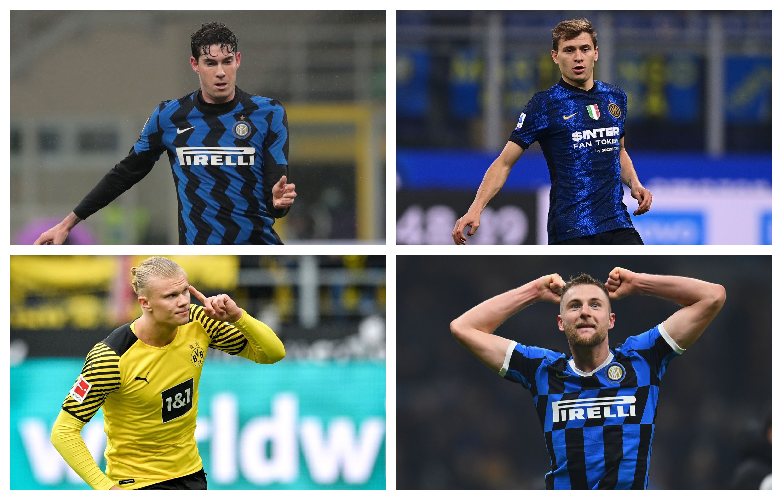 Haaland, Barella, Bastoni y Skriniar pueden suplir las bajas por el Mundial de Catar