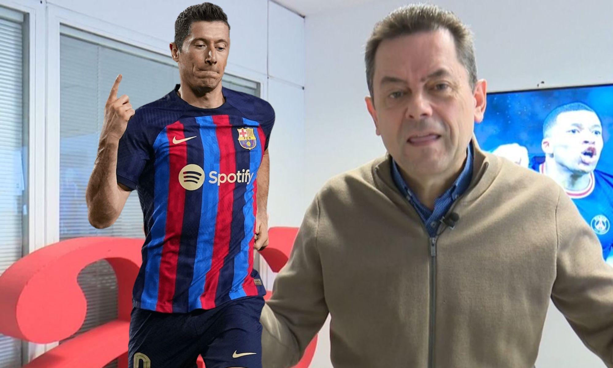 Lewandowski y Tomás Roncero