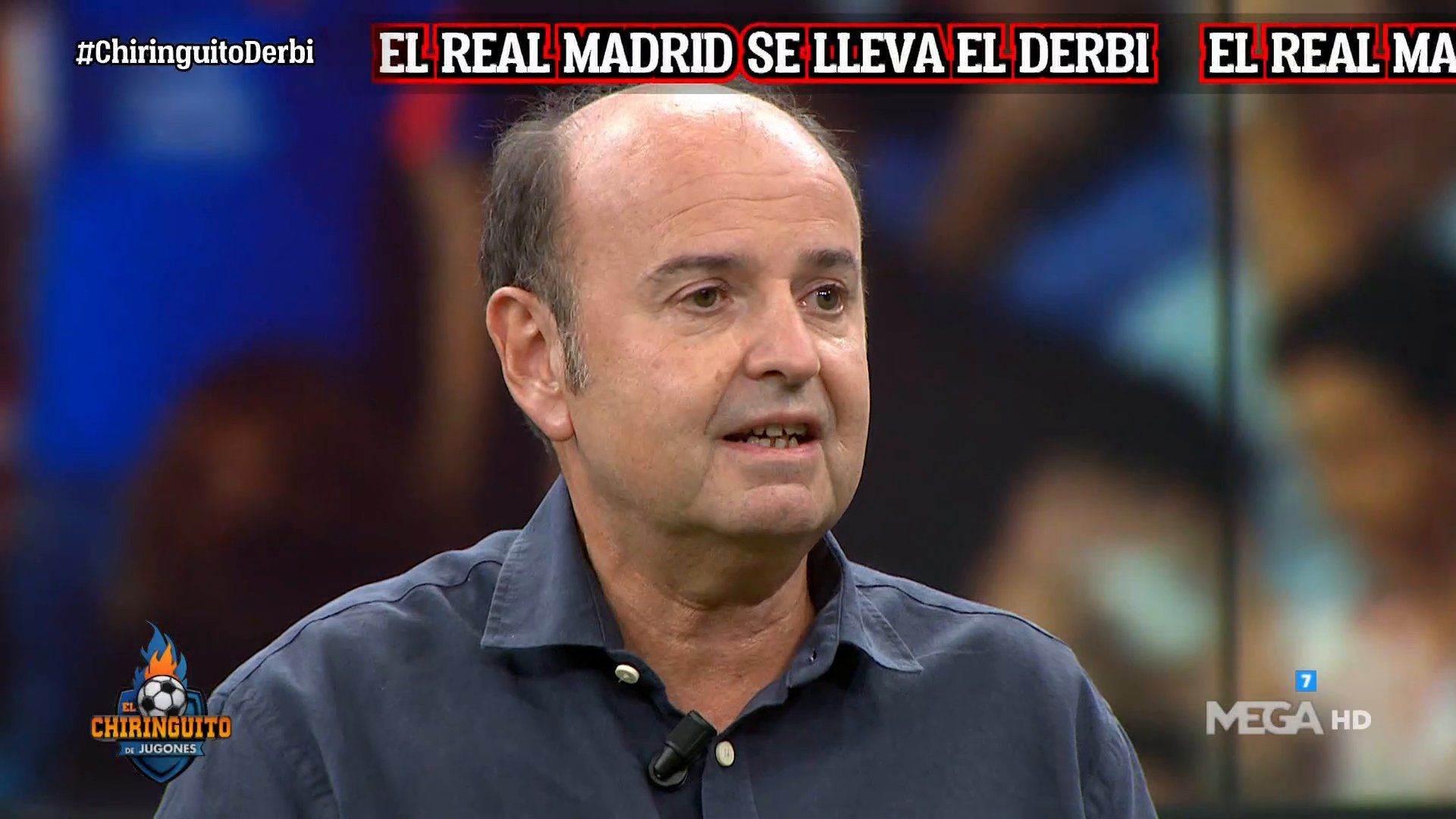 Juanma Rodríguez durante el programa de ayer de 'El Chiringuito'