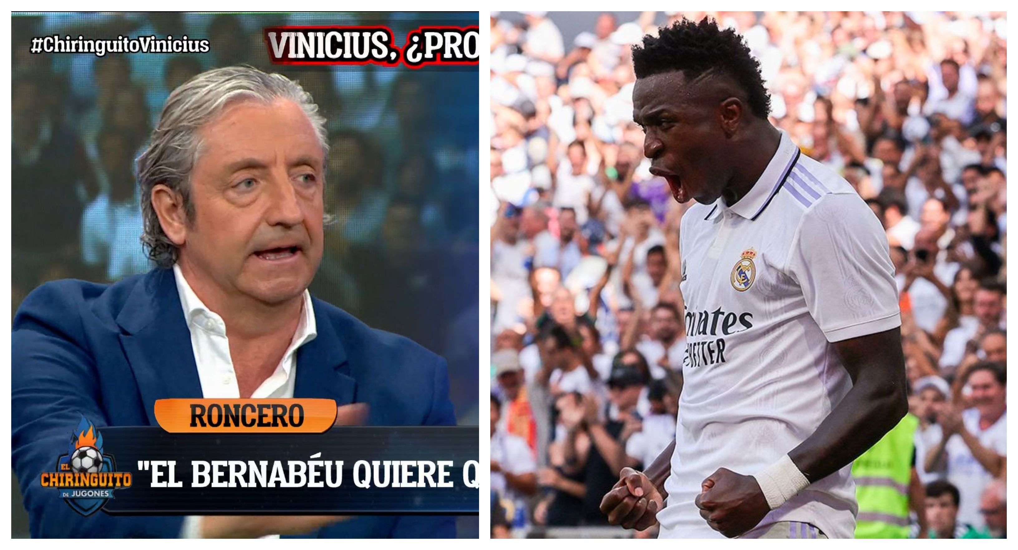 Josep Pedrerol y Vinicius Junior