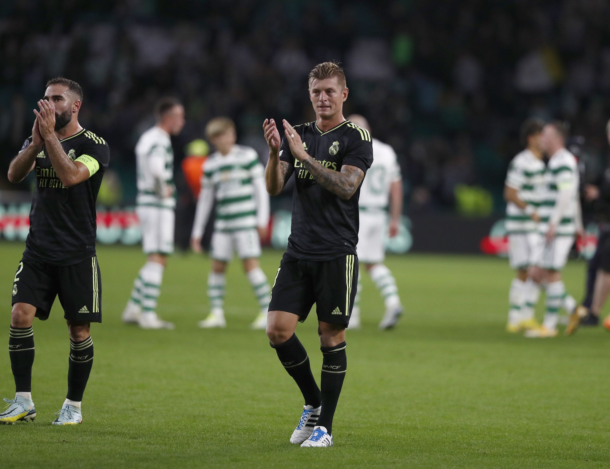Toni Kroos en el partido ante el Celtic de Glasgow