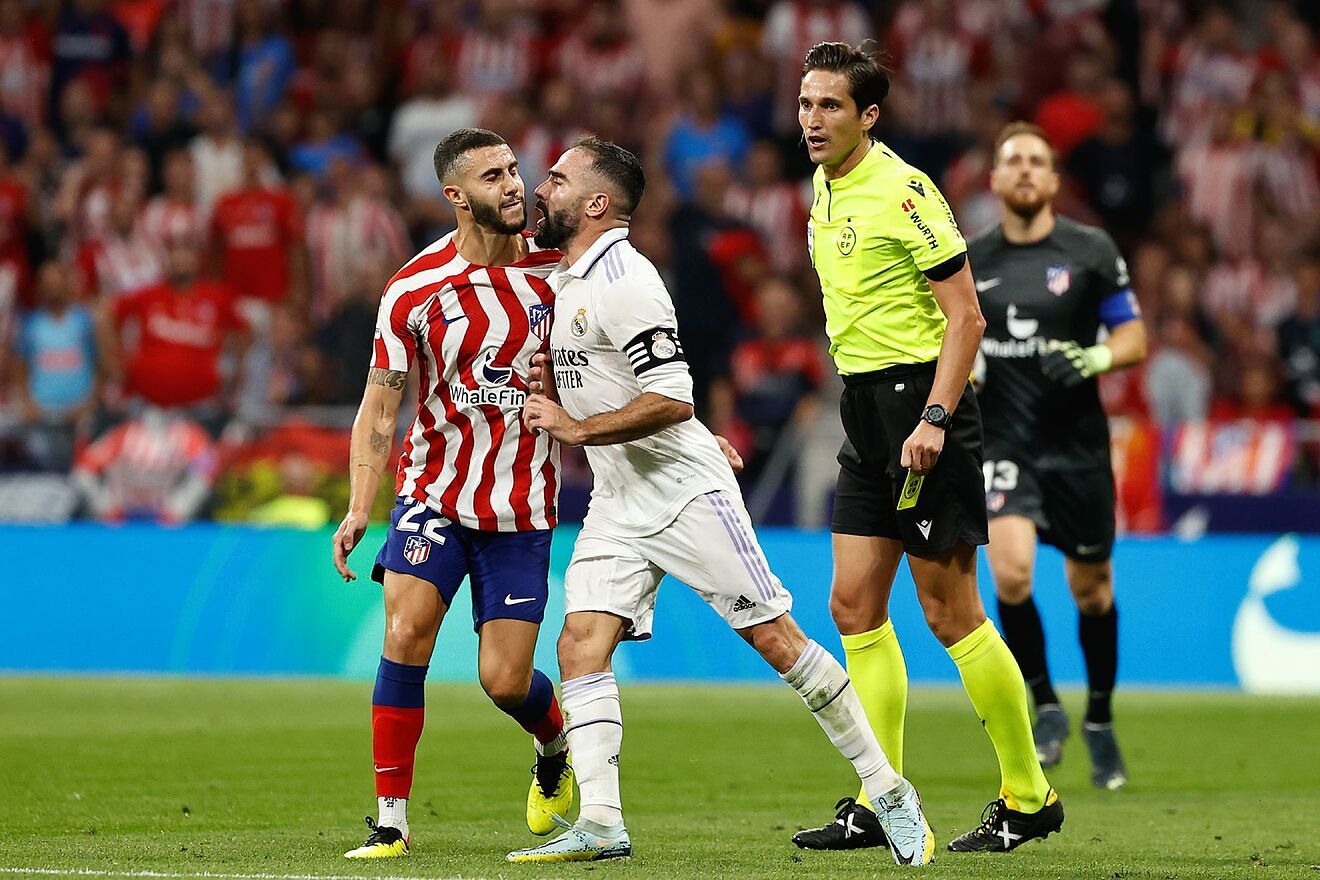 Dani Carvajal se enfrentó a Mario Hermoso