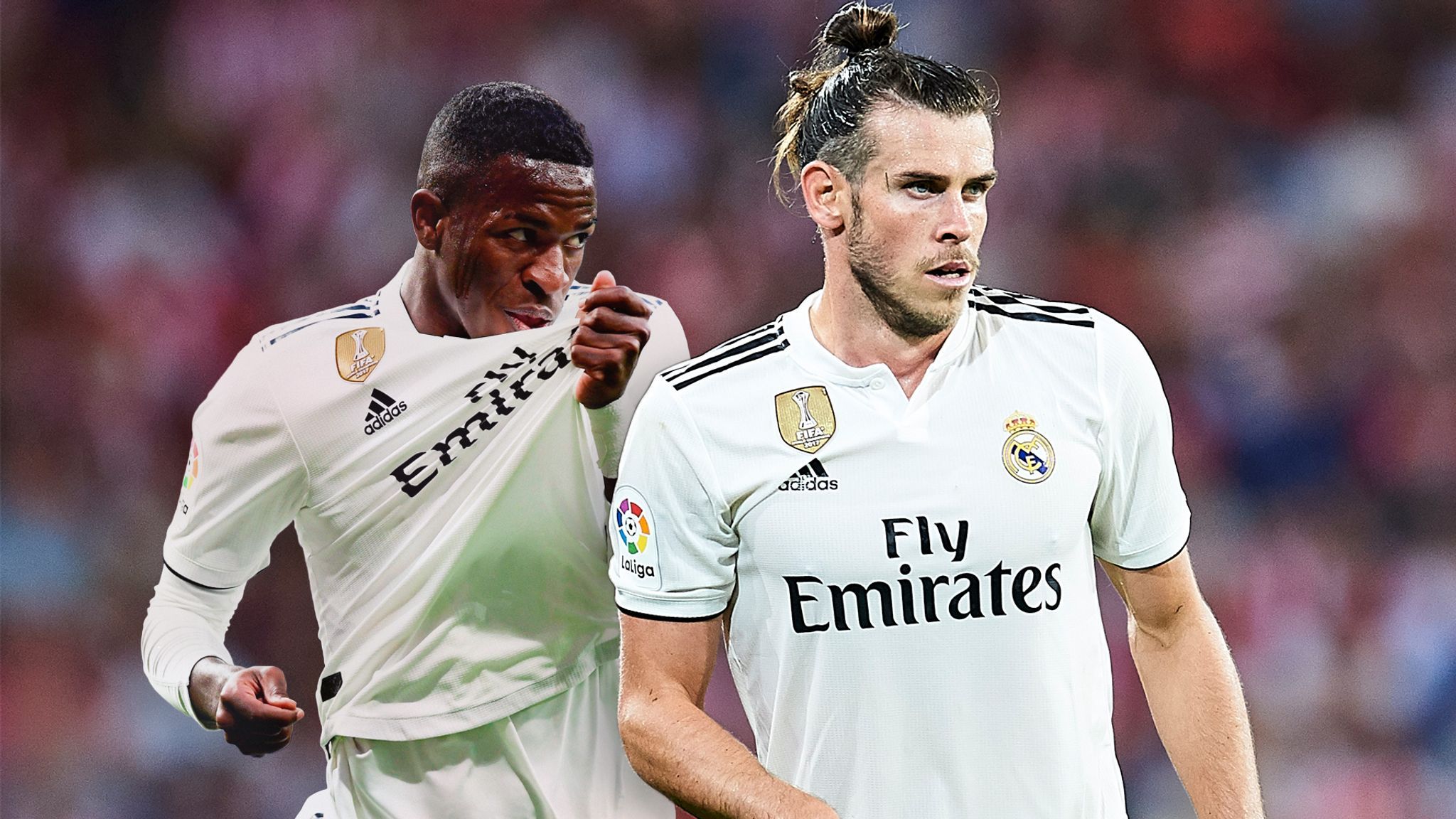 Gareth Bale y Vinicius Junior
