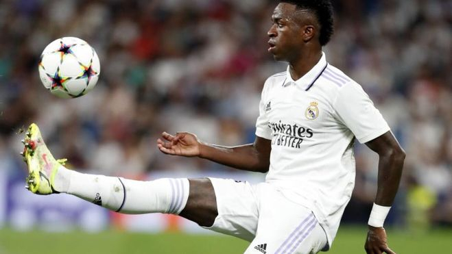 Vinicius Jr, en un partido con el Real Madrid