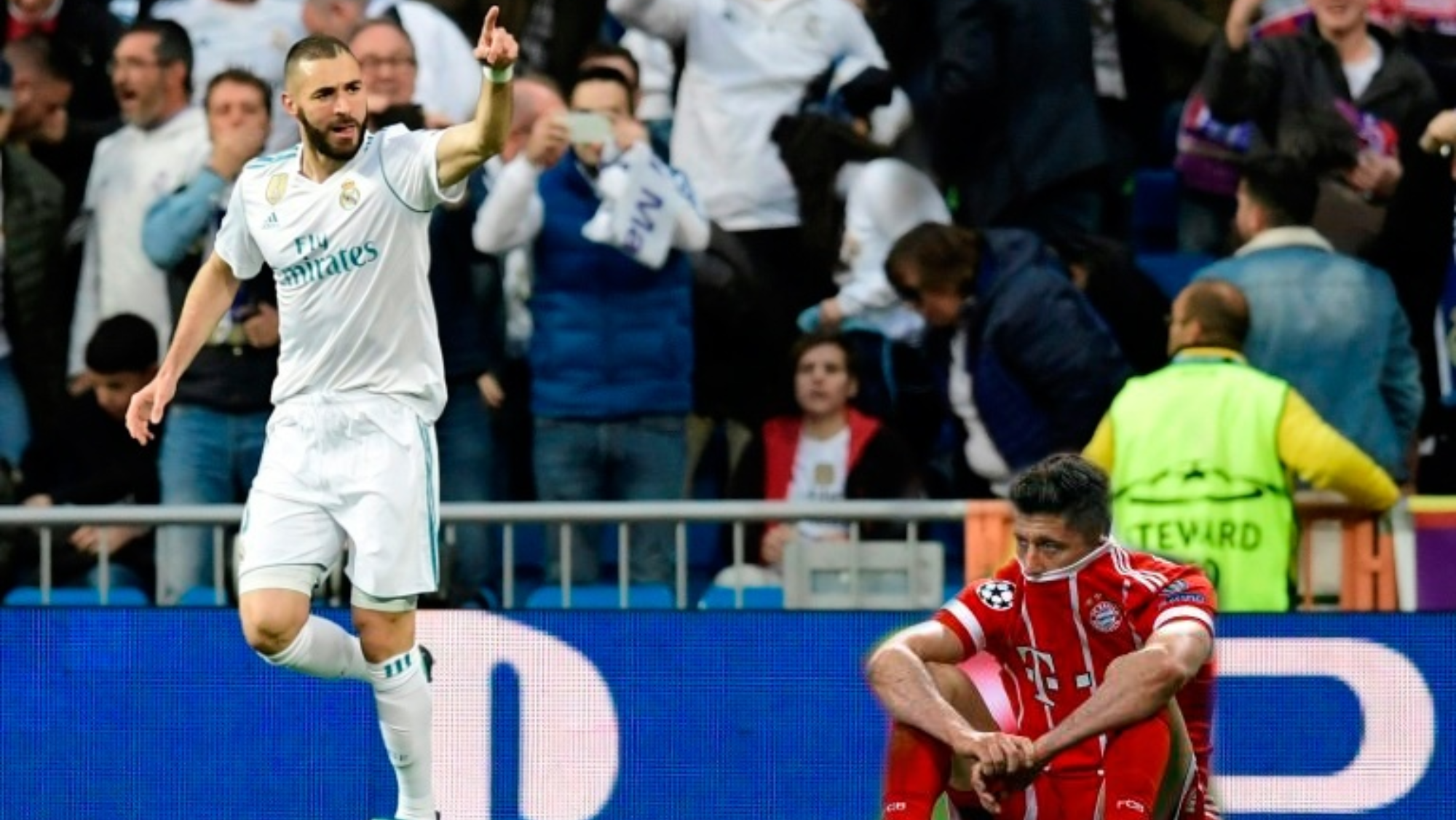 Benzema siempre ha sido superior a Lewandowski en las veces que se han visto las caras