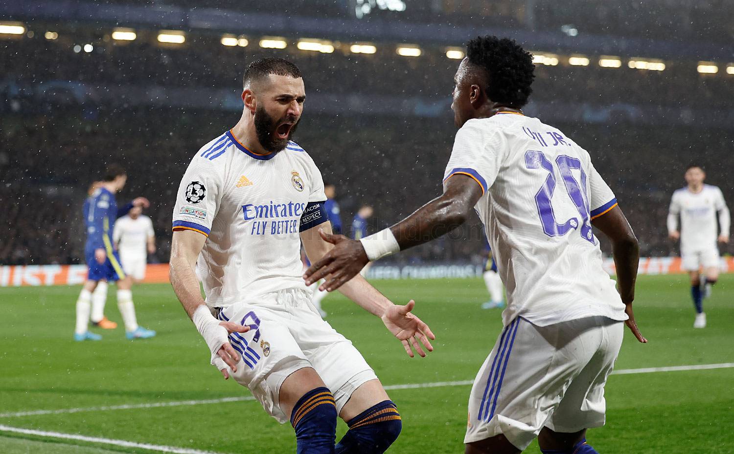 Benzema y Vinicius en Stamford Bridge