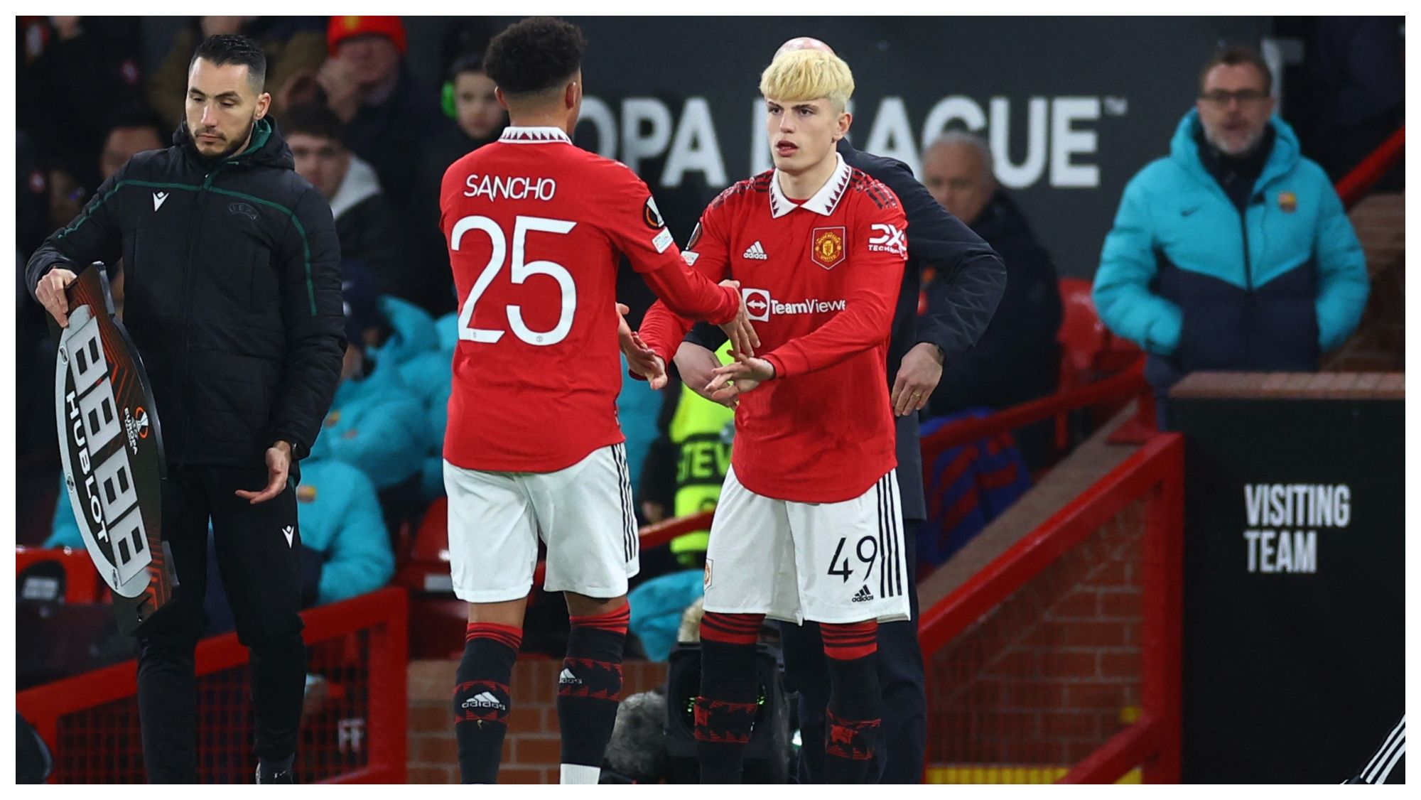 Alejandro Garnacho con el United Alejandro Garnacho con el United