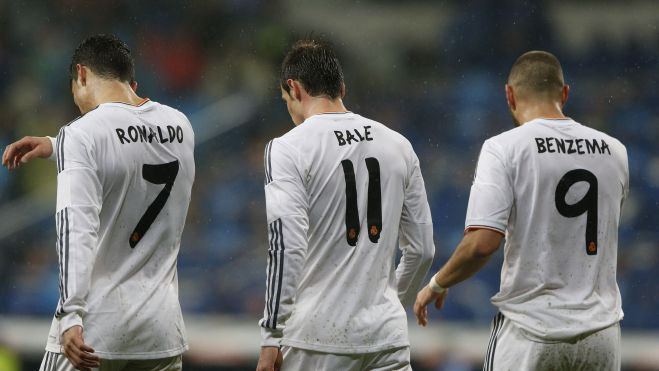 Cristiano Ronaldo, Gareth Bale y Karim Benzema en la temporada 2013/2014