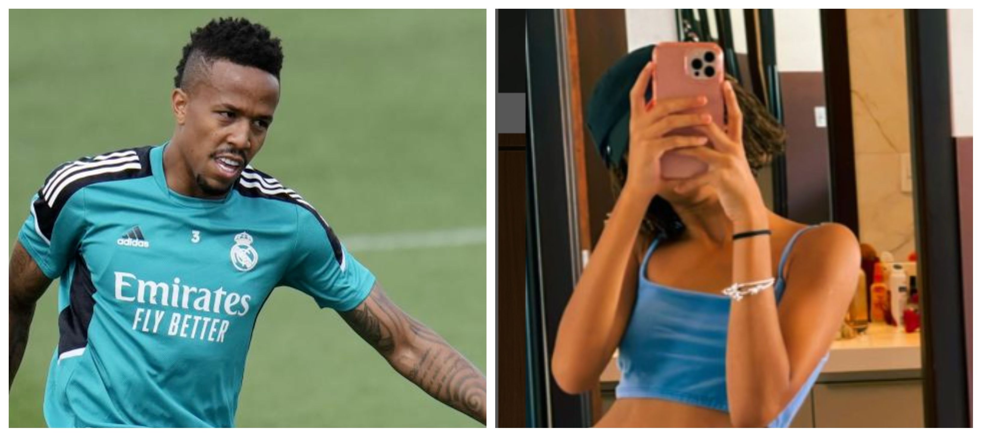 Eder Militao y su hermana Maju