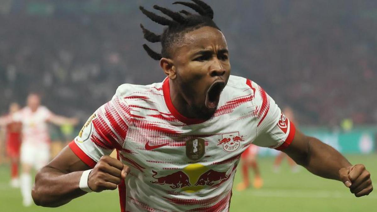 Christopher Nkunku con el Leipzig